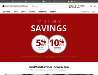 wooden-furniture-store.co.uk screenshot