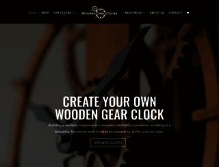 wooden-gear-clocks.com screenshot