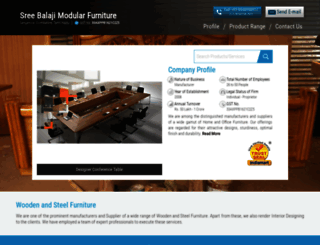 woodenfurnituremanufacturers.in screenshot