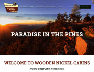 woodennickelcabins.com screenshot