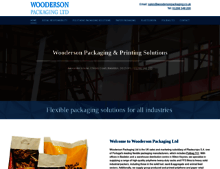 woodersonpackaging.co.uk screenshot