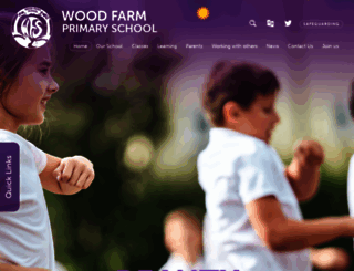 woodfarmschool.org.uk screenshot