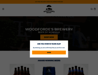 woodfordes.co.uk screenshot