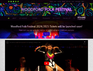 woodfordfolkfestival.com screenshot