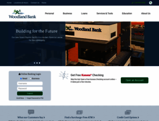 woodlandbank.com screenshot