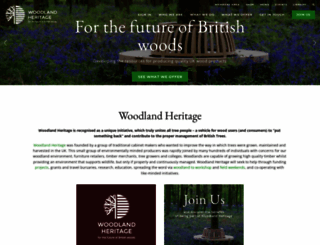 woodlandheritage.org screenshot