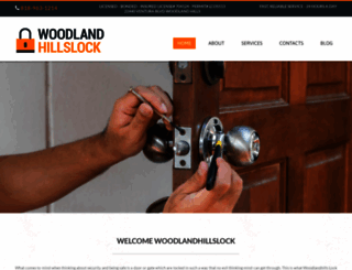 woodlandhillslock.com screenshot