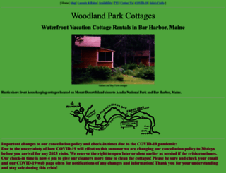 woodlandparkcottages.com screenshot