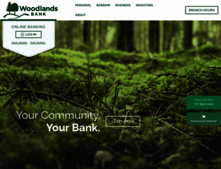 woodlandsbank.com screenshot