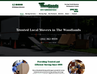 woodlandsmoving.com screenshot
