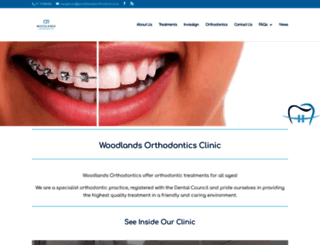 woodlandsorthodontics.ie screenshot