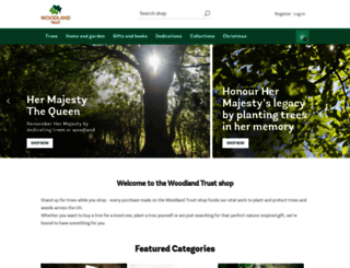 woodlandtrustshop.com screenshot