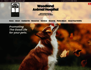woodlandvets.com screenshot