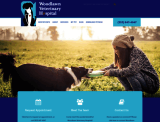 woodlawnvet.com screenshot
