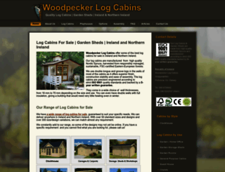 woodpeckerlogcabins.com screenshot