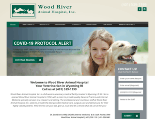 woodriveranimalhospitalinc.com screenshot