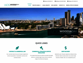 woodsandday.com.au screenshot