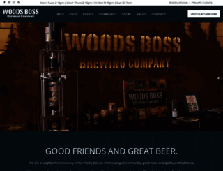 woodsbossbrewing.com screenshot