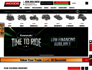 woodscyclecountry.com screenshot