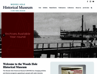 woodsholemuseum.org screenshot