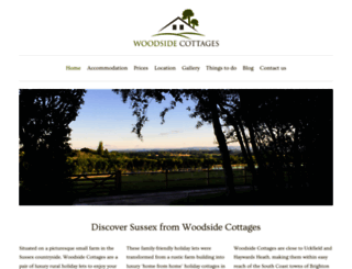 woodsidecottages.co.uk screenshot