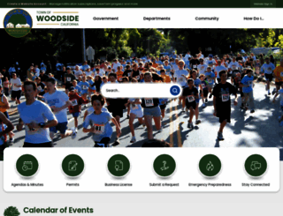 woodsidetown.org screenshot