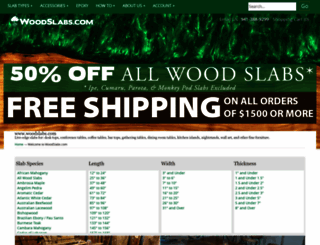 woodslabs.com screenshot