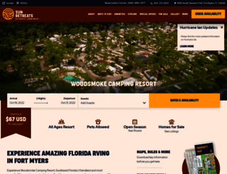 woodsmokecampingresort.com screenshot