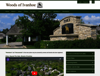 woodsofivanhoe.org screenshot