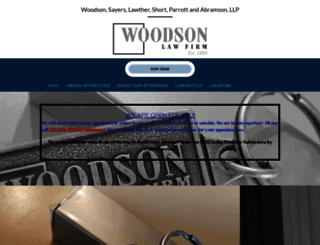 woodsonlawyers.com screenshot