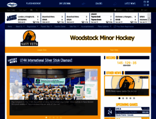 woodstockminorhockey.com screenshot