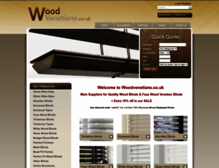 woodvenetians.co.uk screenshot