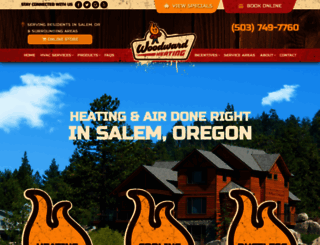 woodwardheating.com screenshot