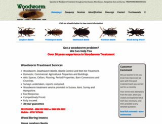woodwormtreatments.co.uk screenshot