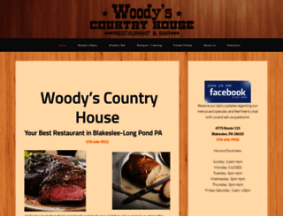 woodyscountryhouse.com screenshot
