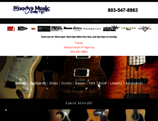 woodysmusicstore.com screenshot