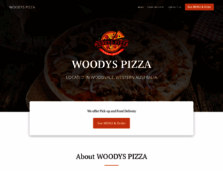 woodyspizzaplace.com.au screenshot