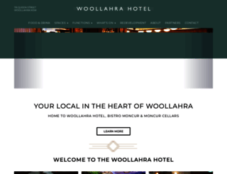 woollahrahotel.com.au screenshot