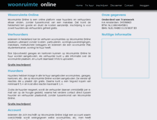 woonruimteonline.nl screenshot
