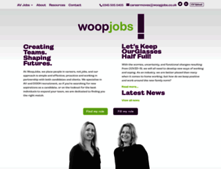 woopjobs.co.uk screenshot