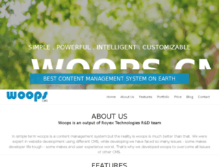 woopscms.com screenshot