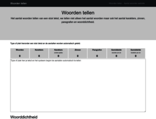 woorden-tellen.nl screenshot