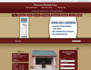 woosterdentalcare.com screenshot