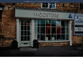 woosters.co.uk screenshot