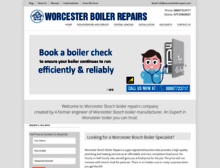 worcesterboilerrepairs.com screenshot