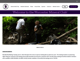 worcestermineralclub.org screenshot