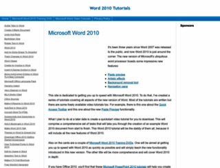 word-2010.com screenshot