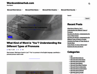 wordcombinerhub.com screenshot