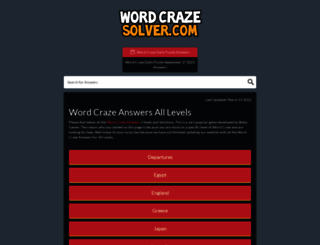 wordcrazesolver.com screenshot