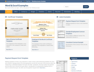 wordexcelexamples.com screenshot